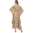 thumbnail image 4 of Bimba Robe Kimono Kaftan Pêche pour Femme Été Soirée à Imprimé Floral Maxi-14, 4 of 6