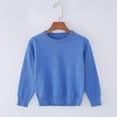 thumbnail image 4 of Chandail pour Enfants Tricoté à Col Rond, Chandail Uni Garçons Filles, 4 of 4