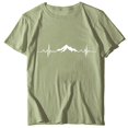 thumbnail image 1 of EQWLJWE Femmes Tops Oversize Graphique Print Tee Shirt en Vrac Manches Courtes Col Rond Épaule Décontractée Tee-Shirt Dégagement, 1 of 3