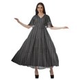 thumbnail image 4 of Moomaya Robes d'Été Imprimées à Manches Courtes pour Femmes, Tenue de Fête Décontractée, 4 of 4