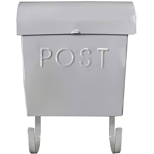 NACH Série Euro Boîte aux Lettres Moderne - Support de Courrier Décoratif - Support de Courrier Décoratif - Boîtes aux Lettres Murales pour l'Extérieur - Boîte aux Lettres en Métal Galvanisé Résistante à la Rouille - 12 Pouces x 11 Pouces x 4.5 Po - Quincaillerie Incluse