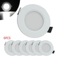 thumbnail image 3 of fastboy 6 Pcs Alliage d'Aluminium Lot de 6 Lumière de Rondelle de RV Lumière de Rondelle de RV Lumière de Plafond Encastrée de RV Fonctionnelle Blanc+blanc Chaud, 3 of 6