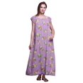thumbnail image 1 of Bimba Pyjama pour Femmes Imprimé à Manches Courtes Longue Chemise de Nuit Tenue de Nuit pour Dames, 1 of 4