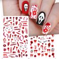 thumbnail image 4 of TopLLC Nail Stickers Nail Sticker Europe And America Halloween Halloween Red Matching Sticker Nail stickers, 4 of 9