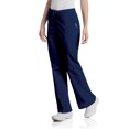thumbnail image 1 of Landau Essentials Pantalon d'Uniforme à Jambe Évasée pour Femmes : Coupe Classique et Décontractée, Cordon de Serrage/ Taille Élastique 8335, 1 of 1