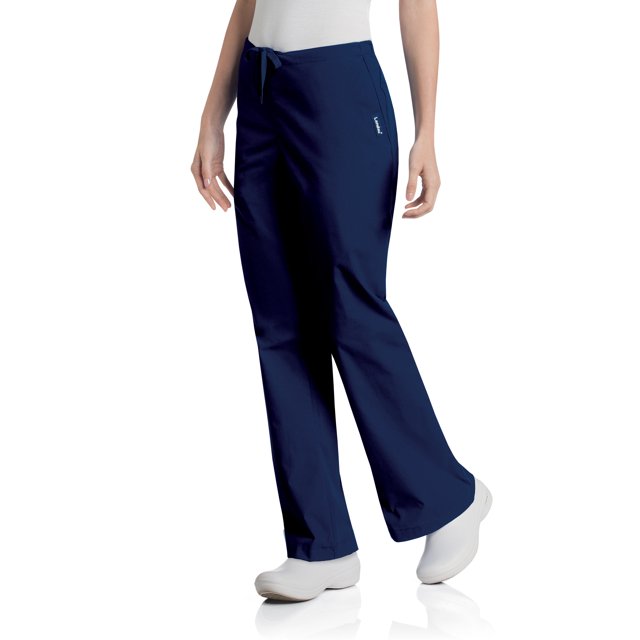 Landau Essentials Pantalon d'Uniforme à Jambe Évasée pour Femmes : Coupe Classique et Décontractée, Cordon de Serrage/ Taille Élastique 8335