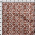 thumbnail image 4 of oneOone Silk Tabby Orange Fabric Block Sewing Craft Projects Fabric Prints By Yard 42 Inch Wide, 4 of 5