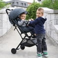thumbnail image 2 of Bily Compact Easy-Fold Stroller - Heathered Grey, 2 of 9
