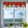 thumbnail image 4 of Chmadoxn Essential For Christmas 137x45cm/53.9x17.7inches The Exquisite Christmas Style Window Drapery Festive Decorations Making The Window Wear The Coat Of Christmas Polyester Curtain, 4 of 6