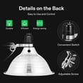 thumbnail image 3 of Clamp Lamp Light with Detachable Aluminum Reflector up to Watt E Socket (No Bulb Included) Feet Cord Type A Bulb Only, 3 of 8