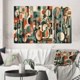 thumbnail image 1 of Designart "Artistic Evolution Mid Century IV" Modern Midcentury Wall Art Set Of 3 - Orange Midcentury Gallery Wall Set For Home Decor, 1 of 6