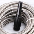 thumbnail image 3 of FONDOTIN Telescopic Garden Hose Silver 1Pack with Nozzle Spray Feature for Yard Work, 3 of 5