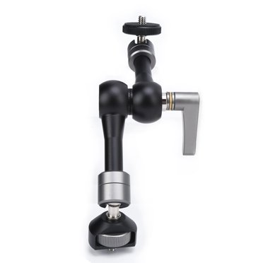 ANGGREK Alliage d'Aluminium Bras Magique, 5 Pouces Réglable Puissance de Friction Articulant le Bras Magique Cardan Joint pour les Outils de Tournage, Bras Magique avec Vis 1/4 Po