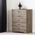 thumbnail image 1 of South Shore Step One 5-Drawer Chest for Adult, in Weathered Oak, 1 of 10