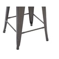 thumbnail image 4 of Mainstays 24 inch Metal Barstools Set of 4 Gunmetal Color, 4 of 7