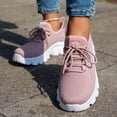 thumbnail image 4 of Womens Chunky Walking Shoes Comfortable Arch Support Orthopedic Woven Non Slip Jogging Work Fashion Sneakers, 4 of 8