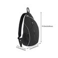 thumbnail image 3 of Tennis Racket Bag | Adjustable Shoulder Strap | Large Capacity Backpack | Multifunctional Sports Bag for Tennis Badminton Pickleball | 13" x 5.5" x 19.3" | White Pink Black, 3 of 9