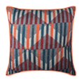 thumbnail image 1 of Housses de Coussin, Housses de Coussin Décoratives Orange 22"x22 Pouces (55x55 cm), Housses de Coussin Rétro en Coton Côtelé, Motif à Rayures Style Moderne - Rayures Rétro, 1 of 3
