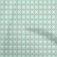 thumbnail image 1 of oneOone Velvet Light Mint Green Fabric Asian Ikat Craft Projects Decor Fabric Printed By The Yard 58 Inch Wide, 1 of 4