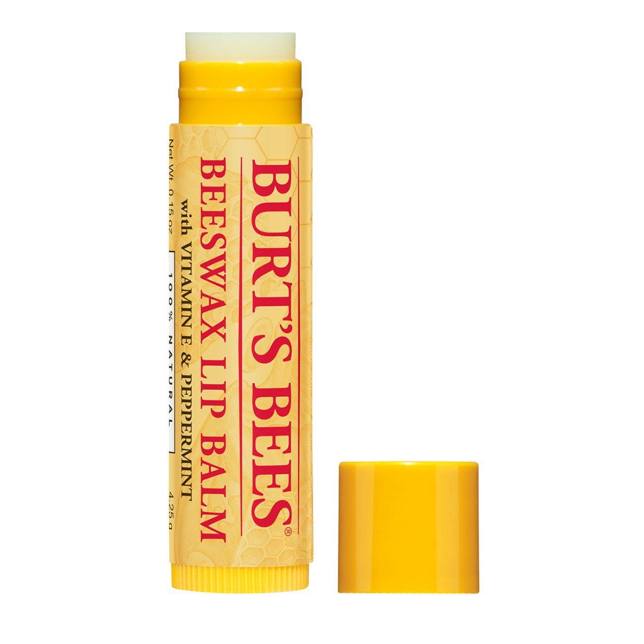 Burt‚Äôs Bees 100% Natural Origin Moisturizing Lip Balm, Original Beeswax with Vitamin E and Peppermint Oil 3 pack