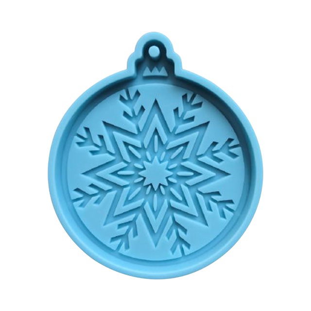 XZNGL Christmas Ornaments Round Shape Pendant Molds For Epoxy Resin DIY Crafts Jewelry Keychain Making