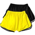 thumbnail image 3 of FNFYFH Clearance Ladies Gym Loose Fit Solid Summer Athletic Shorts Comfortable Exercise Shorts，Wine, 3 of 3