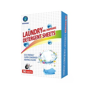 90x Blanchisserie Détergent Nano Super Feuilles de savon Vêtements Laver le tissu Q0B5