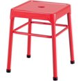 thumbnail image 1 of Safco 18" Nylon Steel Backless Guest Stool in Glossy Red, 1 of 2