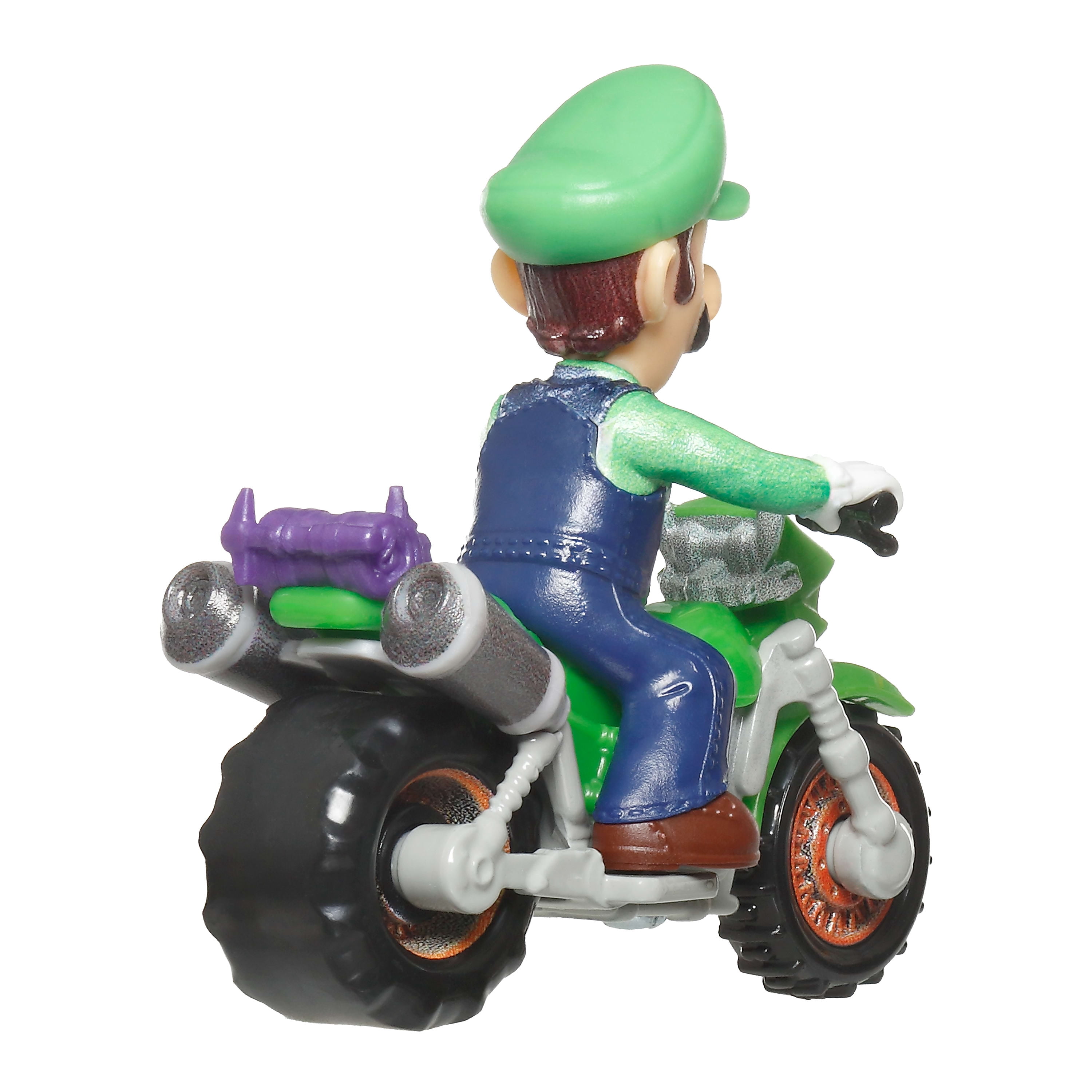Hot Wheels Mario Kart véhicule jouet en métal moulé sous pression à l'échelle 1:64, Luigi