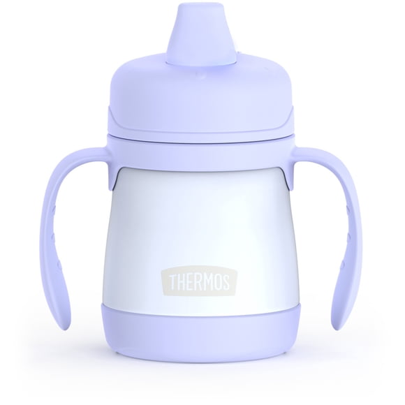 Thermos Kids Vacuum Insulated Stainless Steel 7 oz Sippy Cup with Handles, Lilac