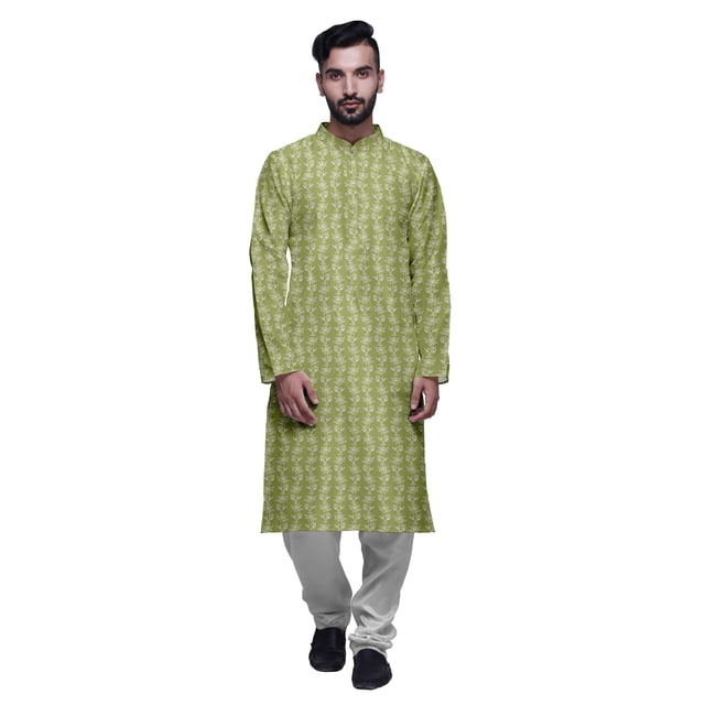 Atasi Designer Kurta Pajama For Men Printed Straight Kurta Set Summer Clothing