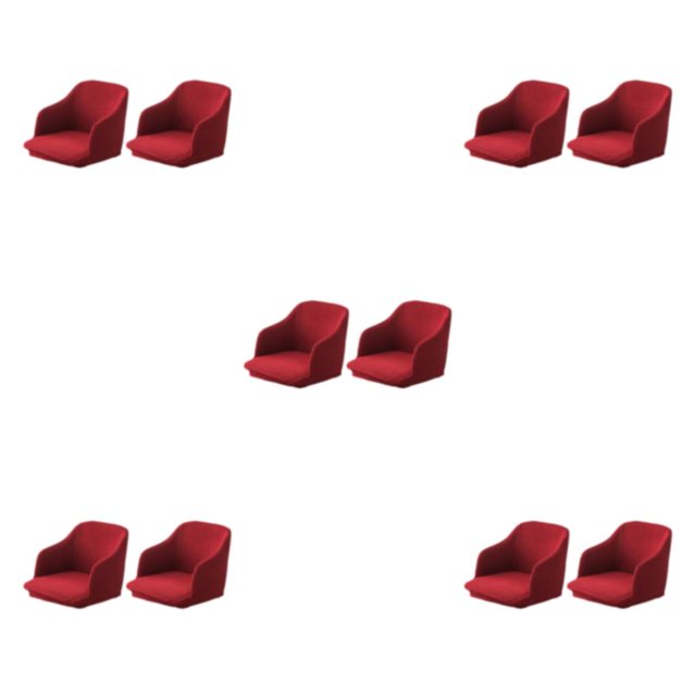 Redempat 2x Effortless Chair Transformation High Elastic Armchair Covers For Easy Care wine red 5Set