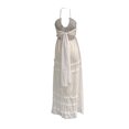 thumbnail image 3 of Gupgi Robe Longue à Dos Nu pour Femme Sans Manches à Col en V à Volants Froncée Fluide Robe d'Été à Nouer Dos Nu Robes de Plage, 3 of 8