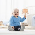 thumbnail image 3 of XZNGL Log Cartoon Rattle Baby Toy Newborn Baby Can Shaking Drum Traditional Childrens Early Education, 3 of 8