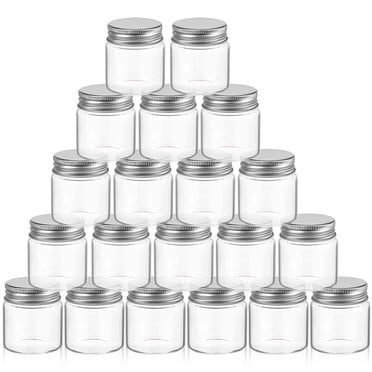 MasteelfCA 20 Pcs Small Glass Jars 50ml Glass Bottles Glass Food Can Grain Storage Jar Small Containers With Lids