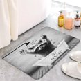 thumbnail image 2 of YOZSLGU Raccoon Bath Mat Funny Animal in The Bathtub Get Naked Grey Creative Memory Foam Bathroom Kitchen Rug, 23.6 x 35 Inch, 2 of 3