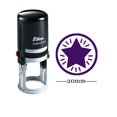 thumbnail image 1 of STAR Round Self Inking Rubber Stamp Custom Shiny 20 mm Mini Stamps Personalized Teachers Stamps, 1 of 3