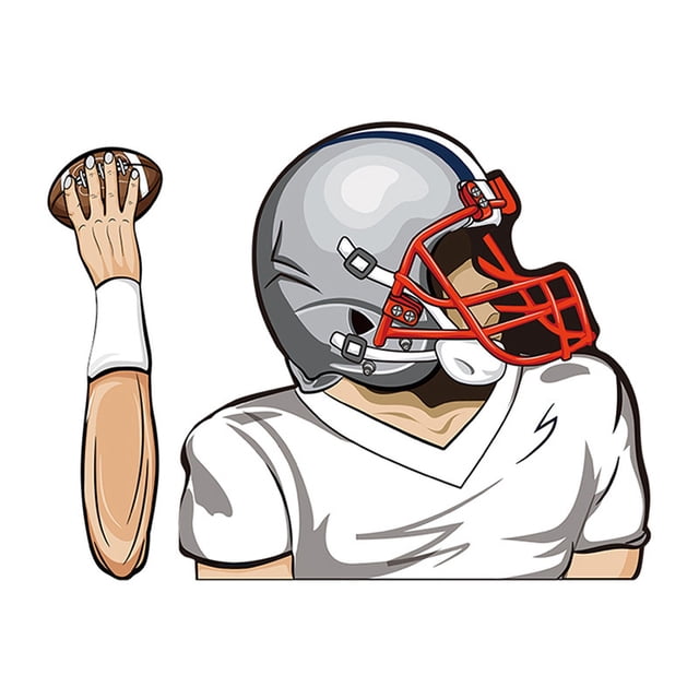 TopLLC Football Quarterback Wiper Stickers Car Windshield Wiper Stickers Car Car Stickers