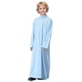 thumbnail image 1 of Kcodviy Thobe Arabe Thobe Musulman Combinaison 9 Mois Kaftan à Manches Longues Col Ras du Cou Combinaison pour Tout-Petits Garçons Robe Nationale Ensemble de Robe Brodée à Manches Longues pour Garçons Adolescents Vêtements pour Enfants Arabes Robe, 1 of 6