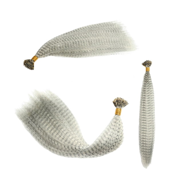 WIFKLSIIPG 100 Pcs 1 Paquet de Bâton d'Extension de Cheveux Plume Colorée Extension de Cheveux Brin de Cheveux Bâton de Fibre Perruque de Cheveux 13 Couleurs