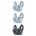 thumbnail image 1 of Timegard Womens Plus Size Bras No Underwire Full Coverage Mesh Breathable Comfort Everyday Bralette, 1 of 2