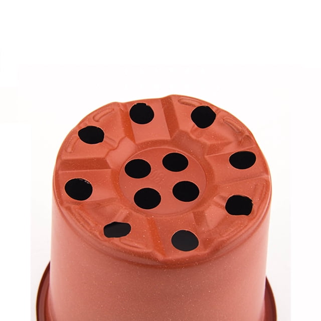 Plant Nursery Pot Seedling Flower Container Flower Plant Container Thickened Plastic Plant Nursery Pot 2 Color Seedling Pot Flower Plant Container For Garden Balcony