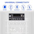 thumbnail image 4 of LyxPro Haut-Parleur à Batterie Rechargeable Active PA 12 Pieds', Bluetooth, MP3, USB - Noir, 4 of 9