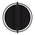 thumbnail image 4 of Kate and Laurel Baron Modern Pivot Mirror, 21 Inch Diameter, Black, Decorative Adjustable Wall Mirror, 4 of 7