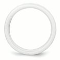 thumbnail image 2 of Ceramic White 4mm Faceted Polished Band Ring 8.5 Size, 2 of 6