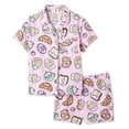 thumbnail image 1 of George Girls' Two Piece Lush Knit Pajama Set, 1 of 2
