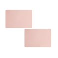 thumbnail image 1 of Oleegame 2PC Placemat Leather Placemat Home Double Sided Rectangular Insulated Table Mat Restaurant Hotel Western Food Mat Waterproof Dinner Plate Mat Pink, 1 of 4