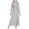 thumbnail image 1 of XZNGL Vêtements Grande Taille pour Femmes Grande Taille Robe Longue Décontractée à Ourlet Ample en Dentelle Ajourée Patchwork Unie Robe Grande Taille Femmes Robe Grande Taille pour Femmes Vêtements pour Femmes Grande Taille, 1 of 8