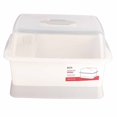 thumbnail image 1 of Dish Drying Rack and Drain Board with Lid Cover, Minimalist Dustproof Space Saving, Kitchen Plate Cup Dish Drying Rack Tray Cutlery Dish Drainer [L], 1 of 5