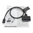 thumbnail image 4 of StarTech.com USB C to SATA Adapter - External Hard Drive Connector for 2.5'' SATA Drives - SATA SSD / HDD to USB C Cable (USB31CSAT3CB) - Storage controller - 2.5", 3.5" - SATA 6Gb/s - USB 3.1 (Gen 2) - black, 4 of 7